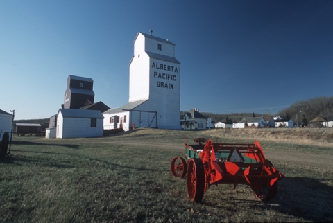 Grain Elevators at Meeting Creek, Alberta