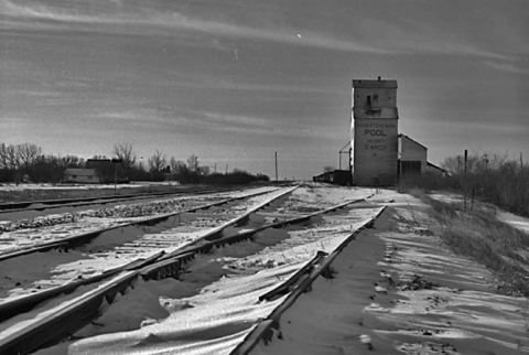 Wooden elevator at Darcy, Saskatchewan