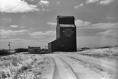 Wooden elevator at Butze, Alberta