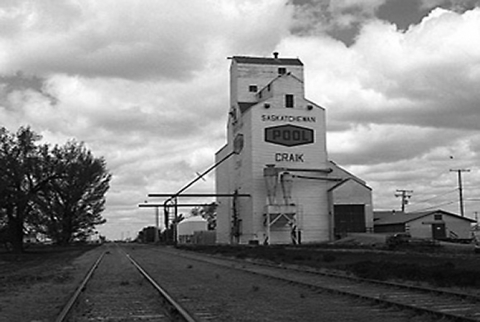 Wooden elevator at Craik, Saskatchewan