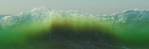 Ocean waves, seascapes, sandy beaches, blues and greens , foam and wave spray,  rolling waves, see through waves.