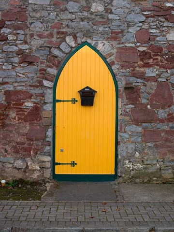 Photo of Colourful Side Entrance Door in Tipperary, Republic of Ireland