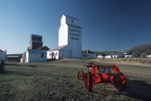 Grain Elevators at Meeting Creek, Alberta