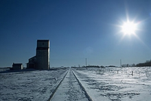 Doonside wooden elevator, Saskatchewan