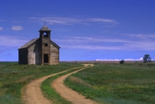 "Heaven Sent" School house in Montana