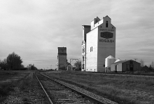 Wooden elevators at Bengough, SK