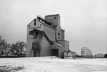 Image of wooden elevator at Edam, Saskatchewan.