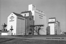 Images of wooden elevators at Carnduff, SK