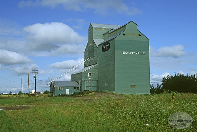 Image of wooden elevator at Bonnyville, Alberta
